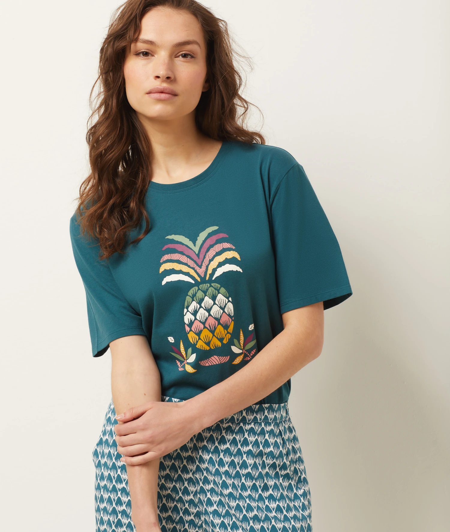 T-shirt Imprimé Ananas 1 T-shirt Imprimé Ananas