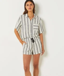 Short De Pyjama Rayé