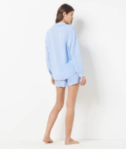 Chemise De Pyjama En Lin Mélangé 8 Chemise De Pyjama En Lin Mélangé -Luxe Lingerie Soldes 654068220 a