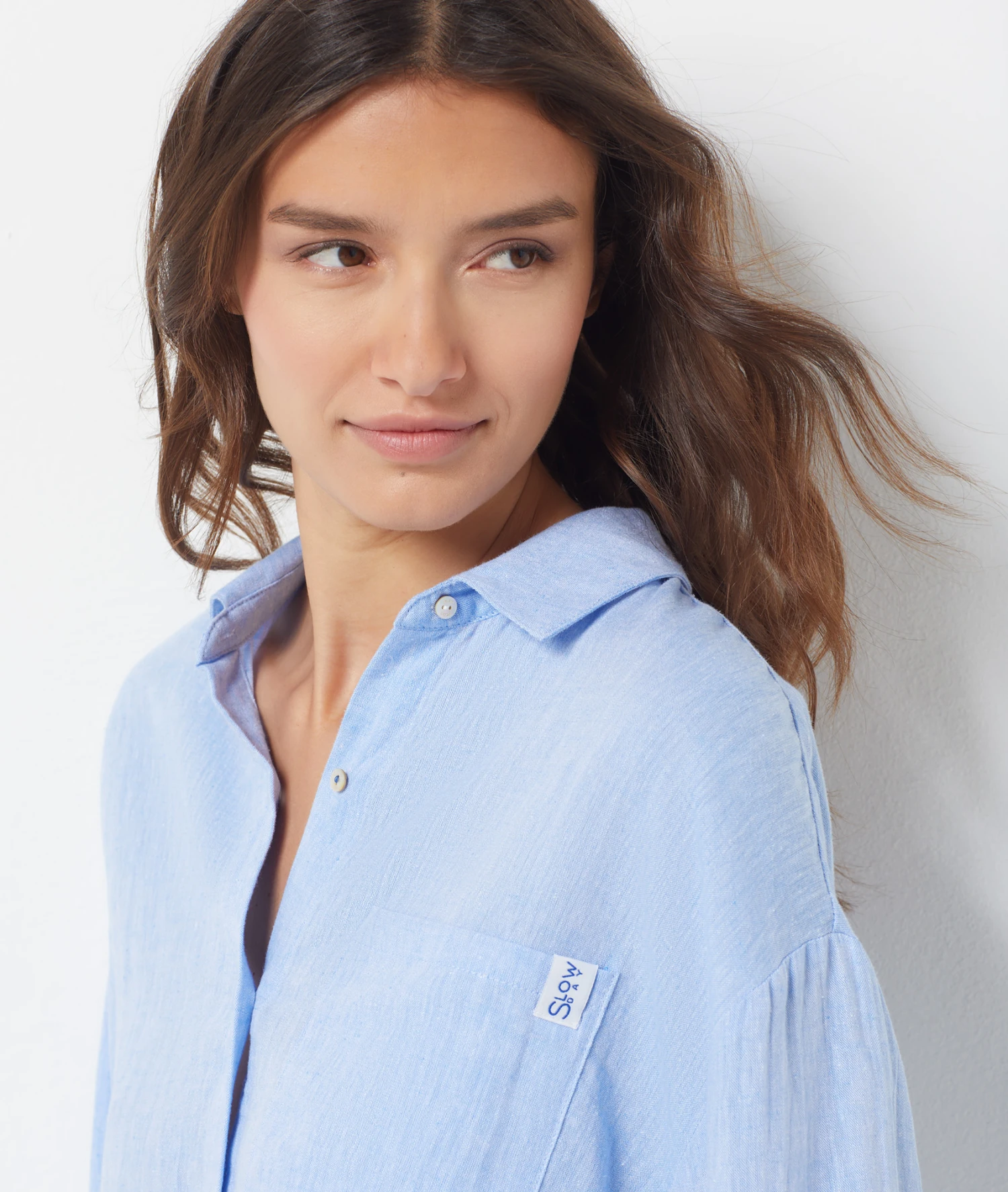 Chemise De Pyjama En Lin Mélangé 2 Chemise De Pyjama En Lin Mélangé - Image 2