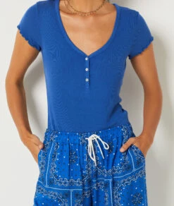 T-shirt Cotelé 9 T-shirt Cotelé -Luxe Lingerie Soldes 654070123 c