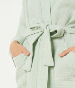 Déshabillé Uni 100% Coton -Luxe Lingerie Soldes 654070846 b