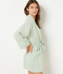 Déshabillé Uni 100% Coton -Luxe Lingerie Soldes 654070846 c