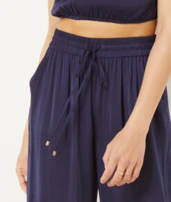 Pantalon De Pyjama Satiné Coupe évasée -Luxe Lingerie Soldes 654073024 b