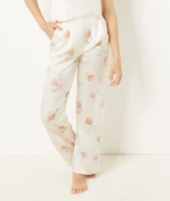 Pantalon De Pyjama Satiné Coupe évasée -Luxe Lingerie Soldes 654076906 6