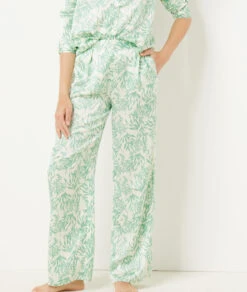 Pantalon De Pyjama Imprimé Coupe évasée -Luxe Lingerie Soldes 654079606 6