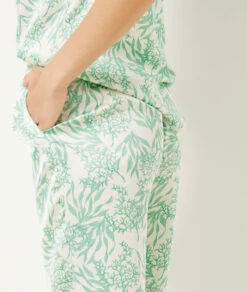 Pantalon De Pyjama Imprimé Coupe évasée -Luxe Lingerie Soldes 654079606 b