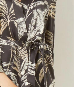 Déshabillé Satiné Imprimé -Luxe Lingerie Soldes 654083805 b