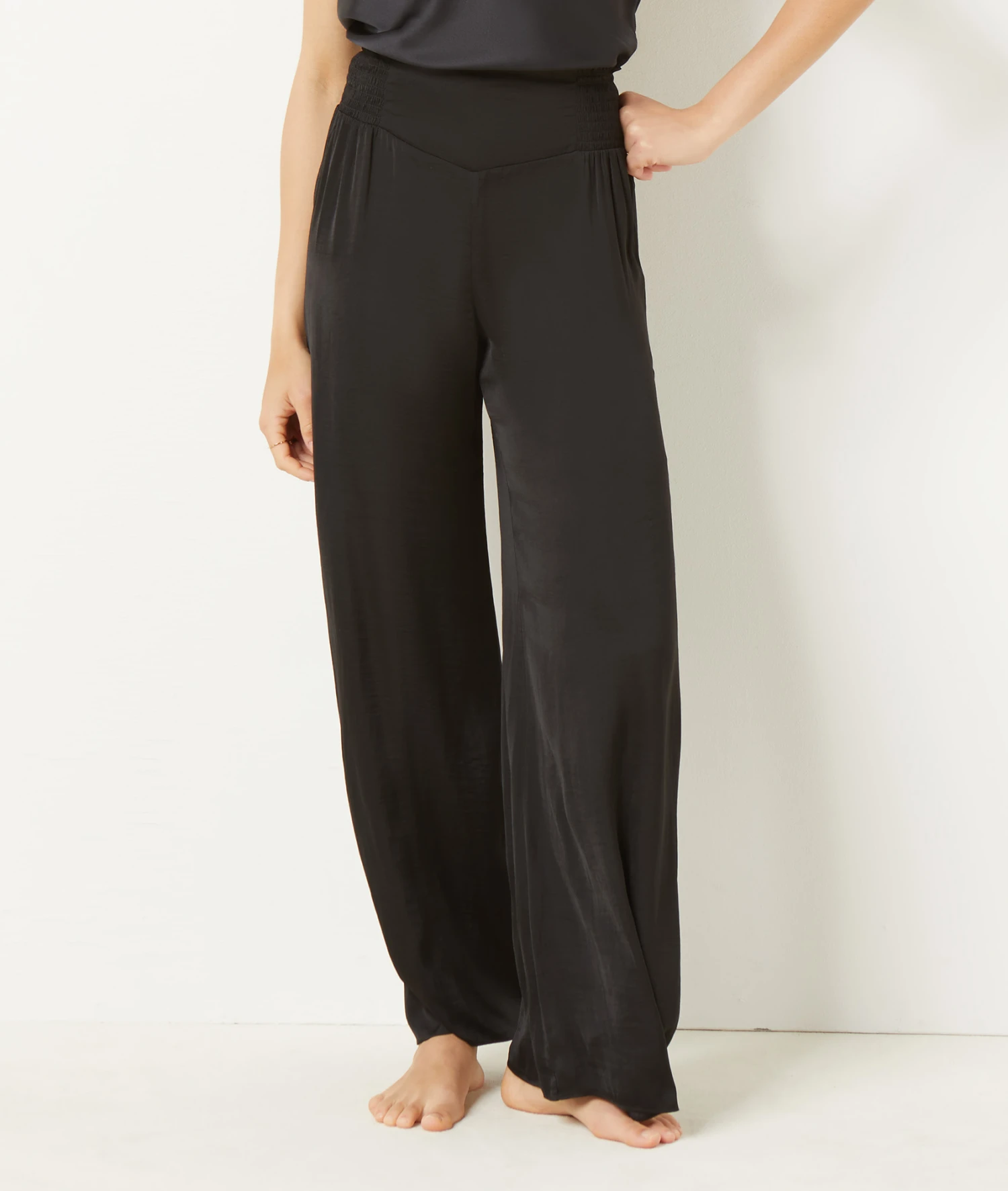 Pantalon Satiné Coupe évasée 3 Pantalon Satiné Coupe évasée - Image 3