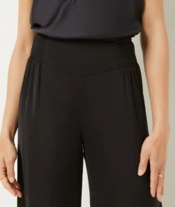 Pantalon Satiné Coupe évasée 8 Pantalon Satiné Coupe évasée -Luxe Lingerie Soldes 654084005 b