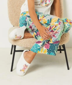 Chaussons Mules Imprimés 5 Chaussons Mules Imprimés -Luxe Lingerie Soldes 654087980 6