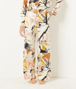 Pantalon De Pyjama Coupe Evasée 7 Pantalon De Pyjama Coupe Evasée -Luxe Lingerie Soldes 654089590 6