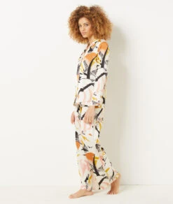 Pantalon De Pyjama Coupe Evasée 9 Pantalon De Pyjama Coupe Evasée -Luxe Lingerie Soldes 654089590 c